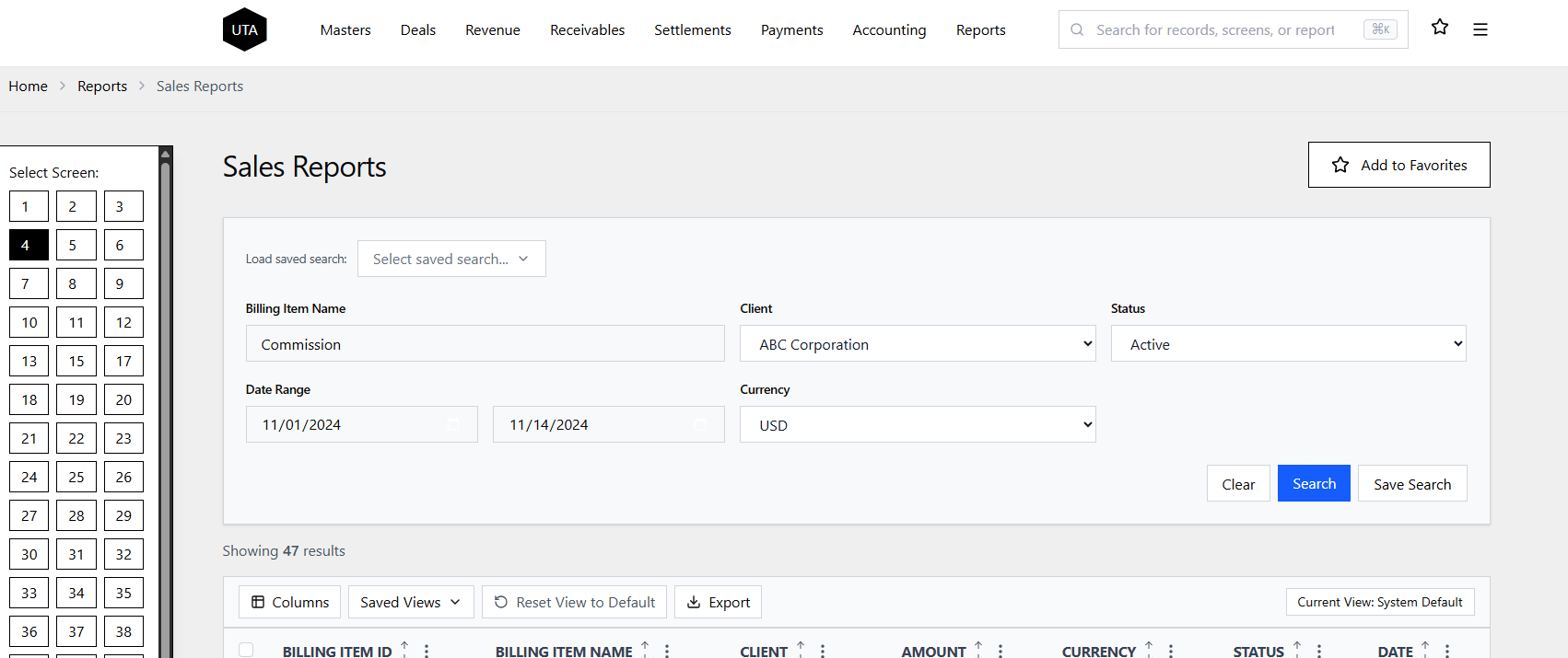Add to Favorites button on screen